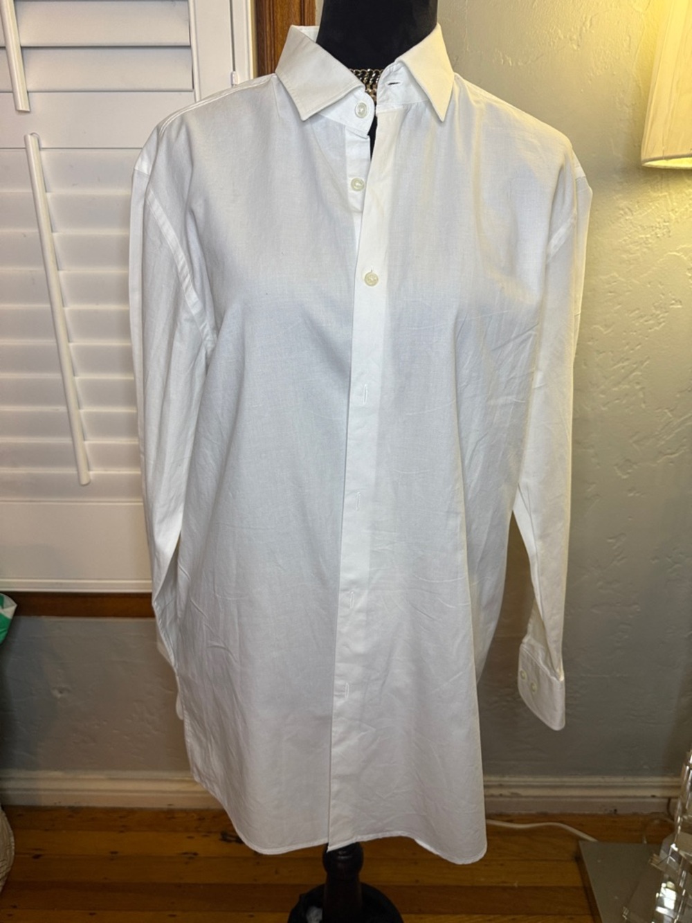 Hugo Boss White Long-Sleeve Dress Shirt